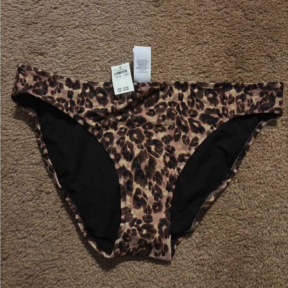 Aerie Leopard Print Bikini Bottom